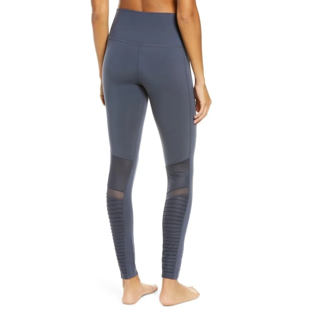 ALO Yoga High Waist Moto Leggings Midnight Blue XS NWT